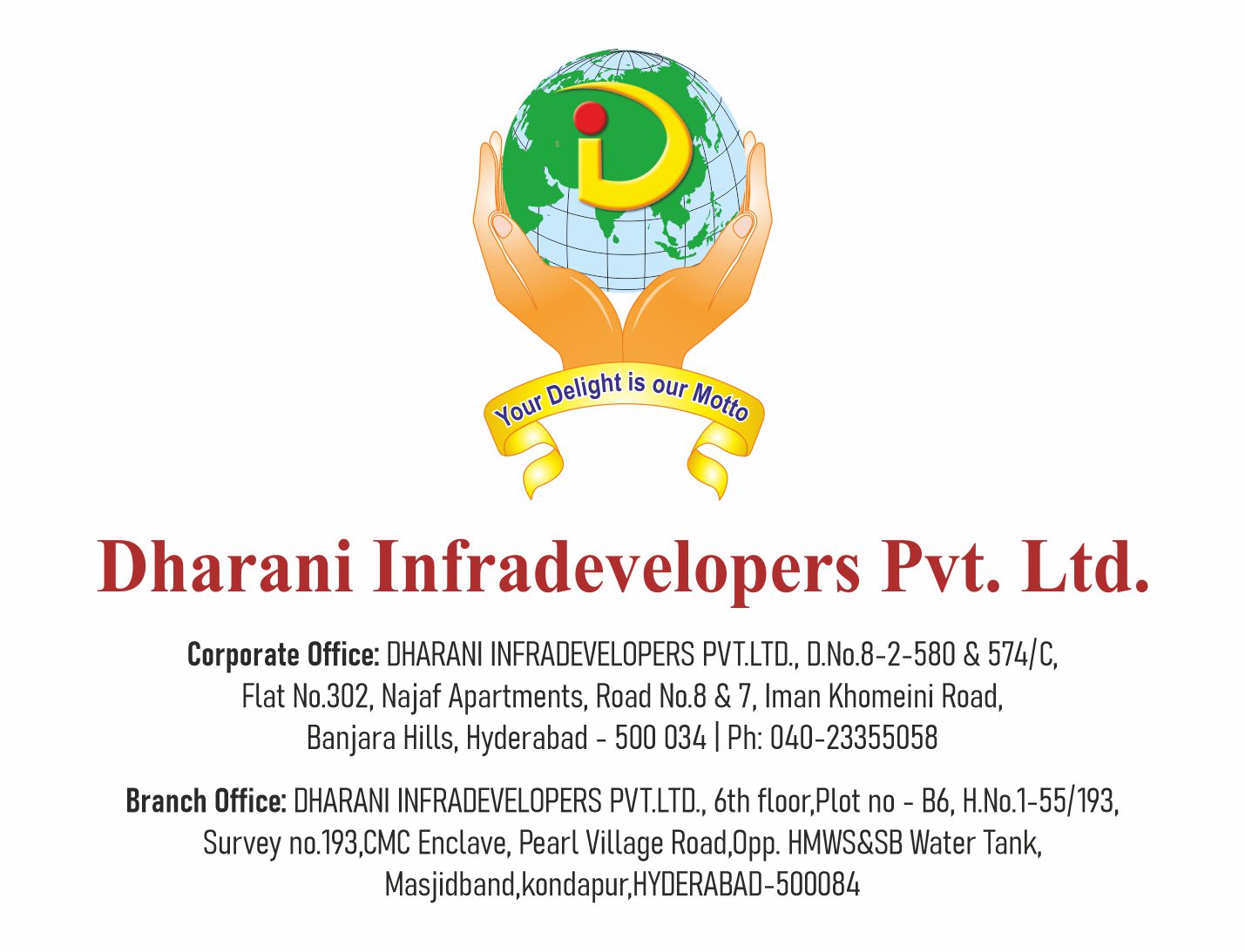 Dharani Infradevelopers Corporate Identity Card
